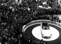 Citroen DS, en 1957, presentation au salon de Paris
